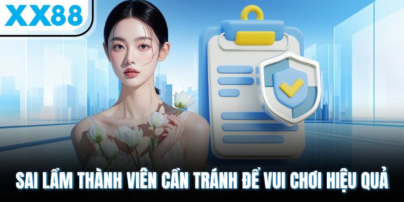 Cờ bạc có trách nhiệm XX88 3 Sai lầm thành viên cần tránh để vui chơi hiệu quả